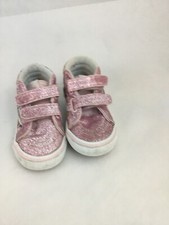 Vans Toddler 7 Girls Pink Metallic High tops Two Strap Closure