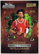 2021-22 Wild Card Alumination - Dead Aim 30/30 Ziaire Williams #ADA-25