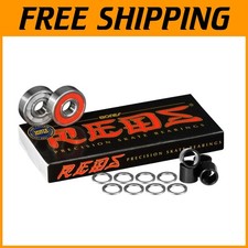 Skate Rated REDS Bearings 8 pk w/ Spacers Washers