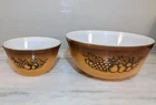Vintage Pyrex Old Orchard Mixing Bowls  1  1/2 Pint 401 and 2 1/2 Quart 403