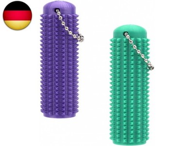 Gosknor 2stk Strukturierter Fidget-Schlüsselanhänger, Erhabenes S