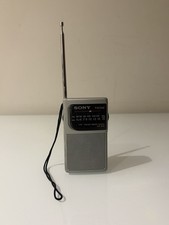 Sony FM/AM 2 Band Mini Portable Radio ICF-S10 - Tested & Working