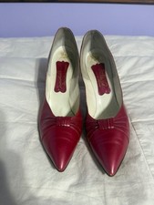 Vtg Pinkish Red Mandel's/Josef du Val Heel's