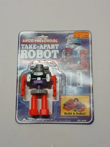 Vintage Arco Preschool Take Apart Robot Figure 1984 Complete