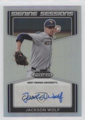 2022 Panini Prizm Draft Picks Signing Sessions Jackson Wolf #SS-JW Auto v2i