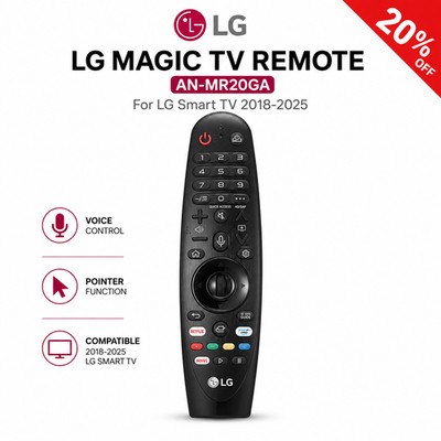LG Magic TV Fernbedienung AN-MR20GA für LG Smart TV 2018-2025 Sprach- & Zeigerfunktion