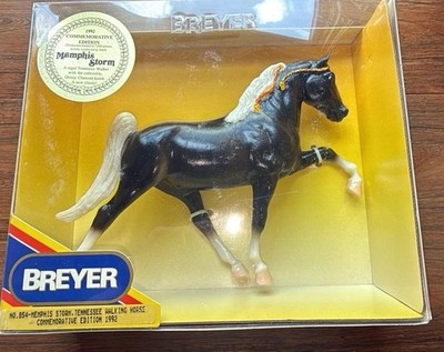 VINTAGE breyer #854 Memphis Storm 1992 Tennessee Walker Glossy Black Charcoal