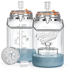 1 Gallon Fermenting Jar Kit with Glass Weights  Airlocks, 2 Pack