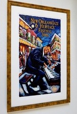 ファッツ・ドミノ/限定シルクスクリーン・ポスター2006年/Fats Domino/ニューオリンズ/ジャズフェス/Jazz Fest/New Orleans