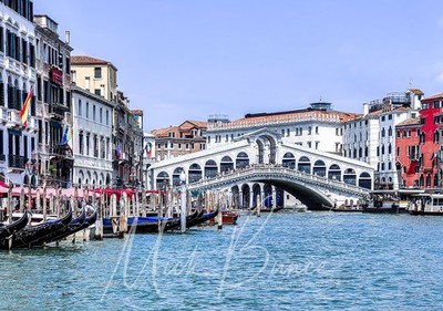 Wandbild ''Rialtobrücke'' Venedig Italien A3 Druck 