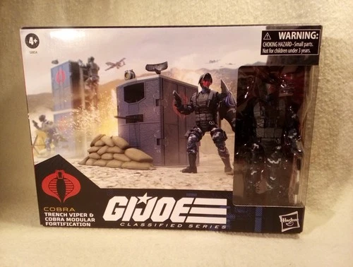 GI Joe Classified 1:12 #151 Trench Viper & COBRA Modular Fortification. UNOPENED