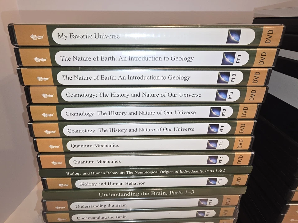 Lot Of 33 Great Courses DVDs & 9 Books Science Religion Philosophy Astrology Etc Foto 3 de 4