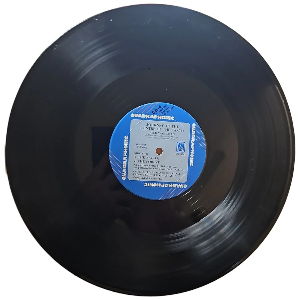 Rick Wakeman Journey To The Centre Of The Earth Quad Vinyl Lp Record With Book - Image 3 of 4