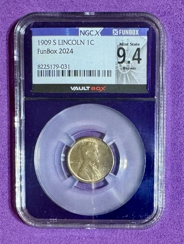 1909 S LINCOLN CENT 1C MS64 VaultBox MS9.4 Purple Core 2024 Funbox NGC BANGER 🔥