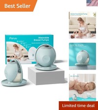 Hands-Free Wearable Electric Breast Pump - 4 Modes 12 Suction Levels, 19/21...