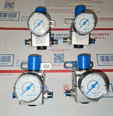 #ad Festo LRP 1 8 6 2416371 Precision Pressure Regulator w Gauge 161127 $39.99