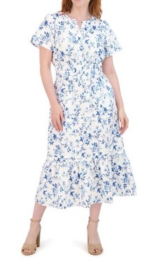 blue and white french dress Hallie Dress in Optic White/French Blue Stripe