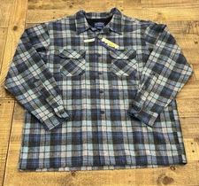 Pendleton Mens XL Wool Board Shirt Limited Edition Beach Boys Revival Blue/Gray