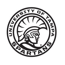 University of Tampa Spartans Officially Licensed Black Vinyl Decal Sticker