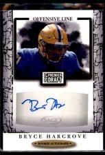 Bryce Hargrove 2021 SAGE Premier Draft RC Autograph Rookie Auto #A58 Pittsburgh