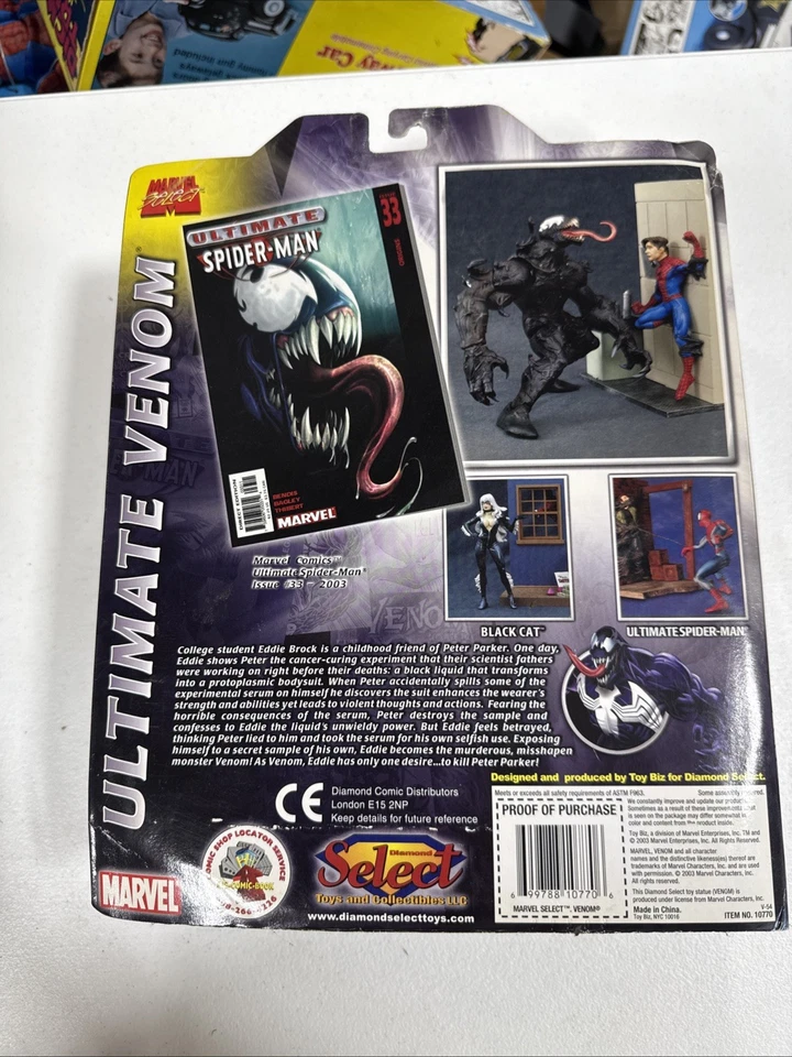 Marvel Diamond Select ULTIMATE VENOM with Spiderman & Base NEW HSH - Image 2 of 2