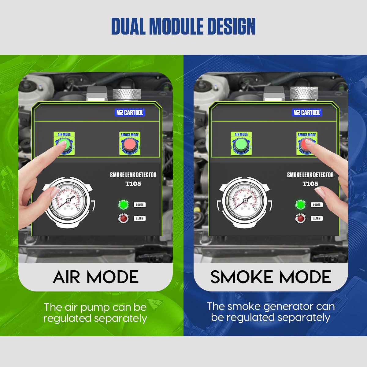 Smoke Leak Detector EVAP Machine Automotive Diagnostic Tool for Intake, Engine