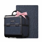 Byootique Makeup Train Case Cosmetic Organizer w/ Mirror Artist Rococo Midnight — photo 1