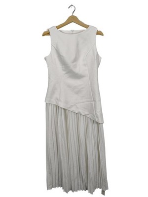COMMENSE Midikleid Damen Kleid Gr. DE 38 weiß Elegant