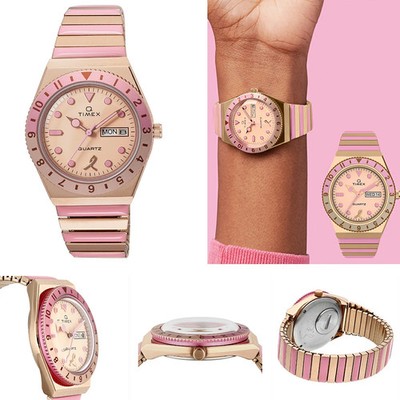 Timex x BCRF Pink Ribbon Collaboration Q TIMEX Malibu Pink Dial Neu R8041041