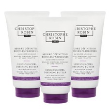 3 PACK Christophe Robin Luscious Curl Defining Butter with Kokum 150ml