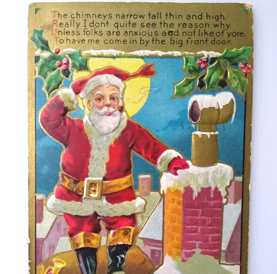 Christmas Santas Postcards, series 1