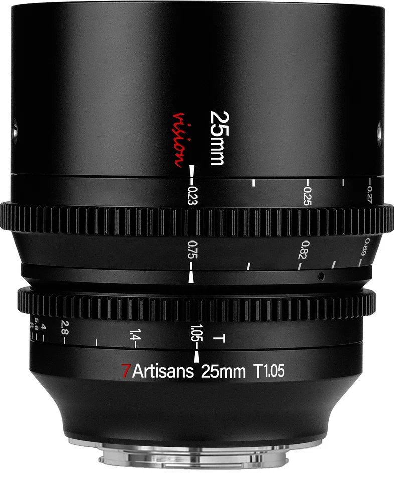 7artisans 25mm T1.05 (APS-C) Vision Cine Lens for Leica L Mount Panasonic Sigma - Image 2 of 4