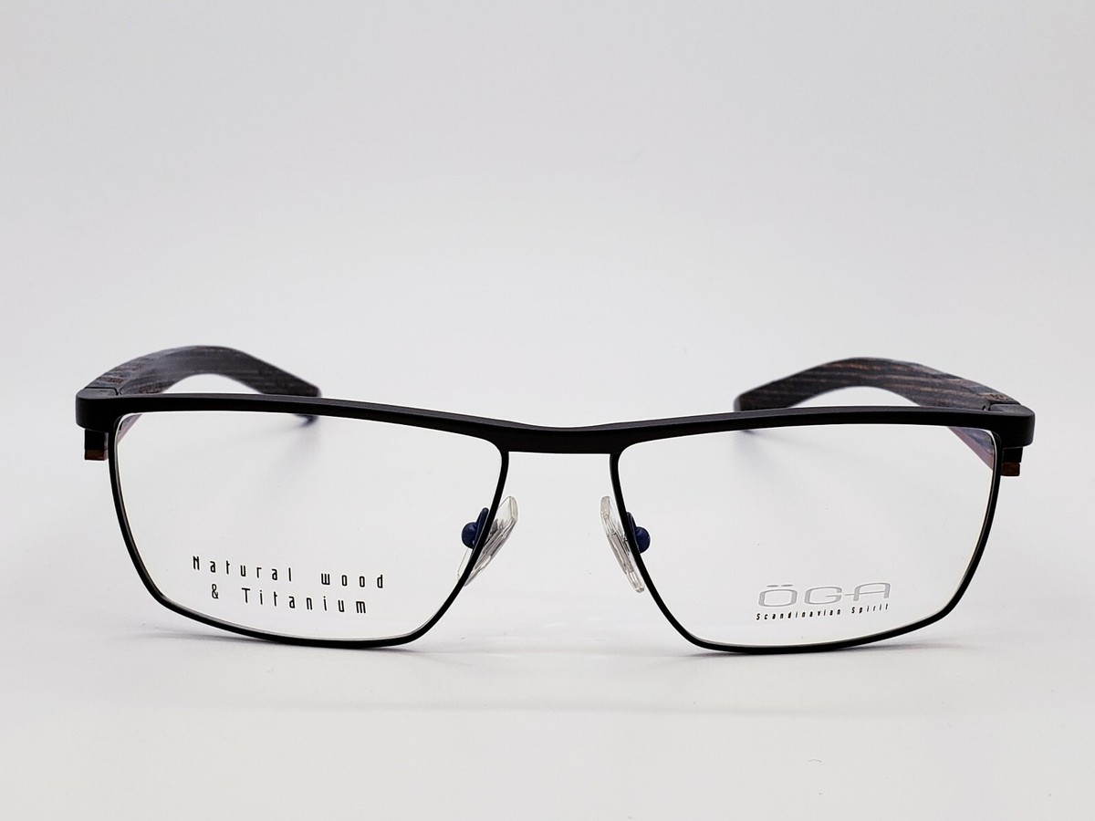 OGA 7645O MO052 MOREL FRANCE FRAMES NATURAL WOOD GLASSES 57-16-145