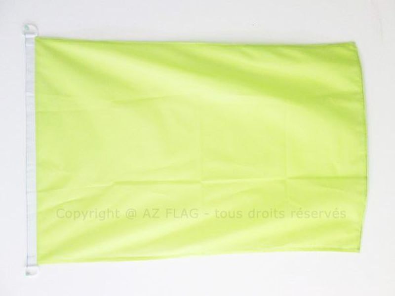 PAVILLON NAUTIQUE UNICOLORE JAUNE 45x30cm - DRAPEAU DE BATEAU DE COULEUR JAUNE 3