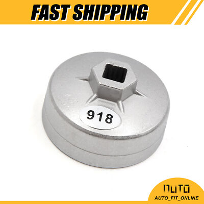 Single 918 Aluminum Car 74mm Inner Dia 15 Flute Oil Filter Cap Wrench Socket