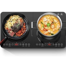 Double Portable Induction Cooktop Cooker with 2 Burner Independent Control NEW!