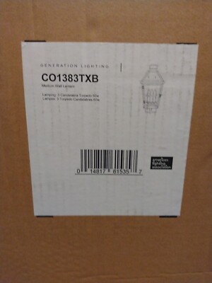 Co1383txb Generation Hyannis Outdoor Wall Lantern Hard Wired 21.25'' Elegant