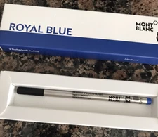 Montblanc Rollerball Pen Refills, Royal Blue, Medium Point - lot of 1 refill