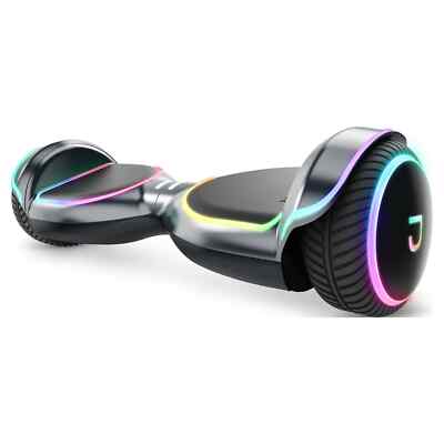 Jetson Magma Light-Up Hoverboard (Black with Rainbow LED)