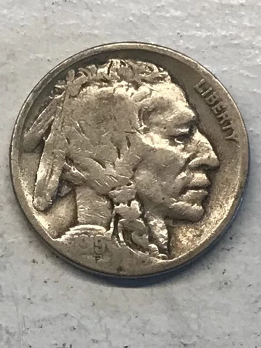 1919-S Buffalo Nickel Graded Very Good Condition Coin