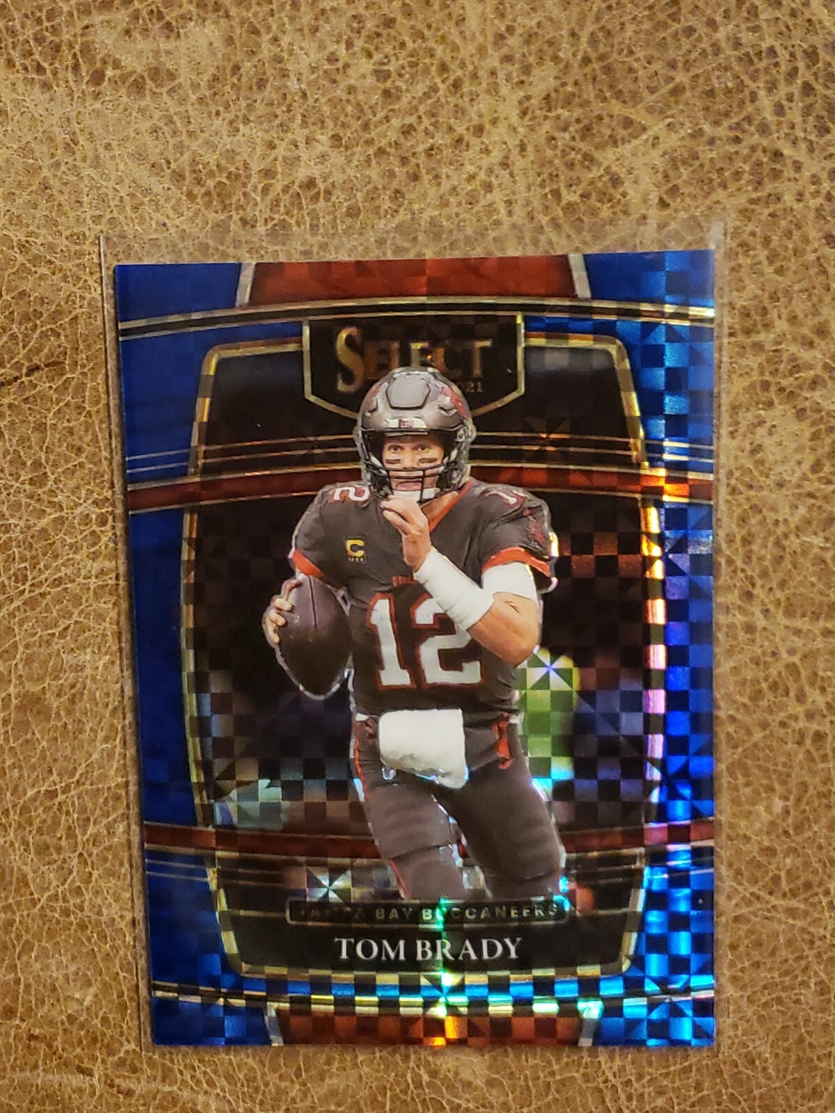 2021 Select TOM BRADY Concourse Blue Checker Prizm Refractor 026/199