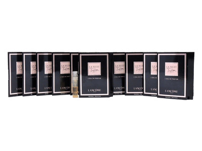 LANCOME LA NUIT TRESOR L'EAU DE PARFUM 1.2ml .04oz x 10 PERFUME SPRAY SAMPLES
