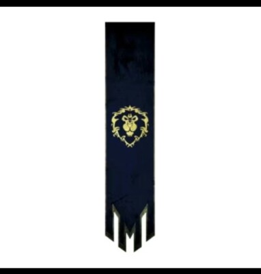 Horde Alliance Flag Emblem Poster Badge Banner For World of Warcraft Fans