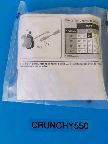 XRAY XB808 Aluminum Castor Block Left & Right 35 2219 / 35 2229 Vintage RC Part - 第 5/5 張圖片