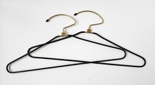 MCM Vintage Gold And Black heavy duty Metal Hangers 2 Pack