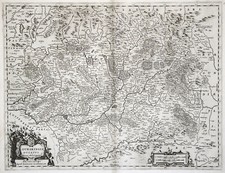 Saarland Lothringen Original Kupferstich Landkarte Janssonius 1660