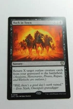 MTG Back in Town x1- -Outlaws Thunder Junction Cmdr-Near Mint