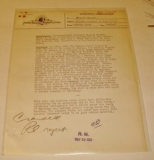 1959   MGM Inter Office Communication document  Grandall Brown Richard Maibaum