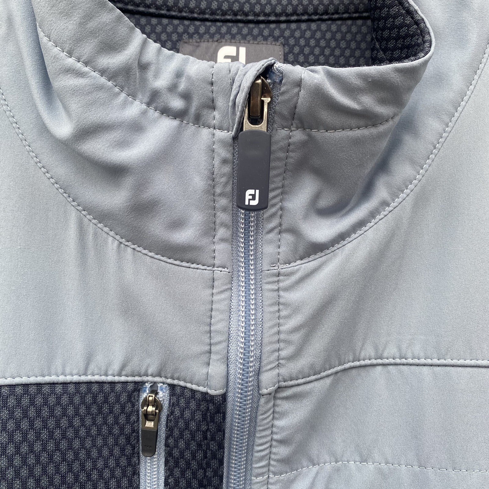 FootJoy Thermo Series Hybrid Golf Jacket Full Zip Thermal Light Blue