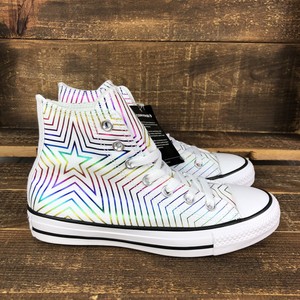 rainbow metallic shoes